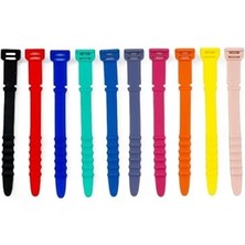 AyrStore Çok Amaçlı Silikon Düz Kablo Bağı 10'lu Paket