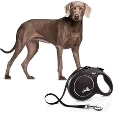 AyrStore Flexi New Classic L Beden Siyah 5mt Şerit Tasma