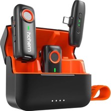 AyrStore Android Için Kablosuz Yaka Mikrofonu, Anında Eşleştirme, Dsp Gürültü Engelleme, 20H Pil Ömrü