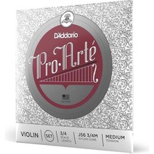 AyrStore D'addario J56-3/4M Pro Arte Keman Tel Seti Perlon/alüminyum 3/4 Medium
