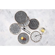 AyrStore Fractal 6 Parça 6 Kişilik Pasta Takımı