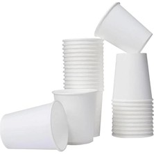 AyrStore 100 Adet Karton Bardak 6 Oz 165 Ml, Çay Için Beyaz Karton Bardaklar, Küçük Tek Kullanımlık