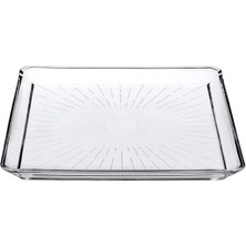 AyrStore Madlen Servis Tabağı 68683 Madlen Crystal Glass 24X24