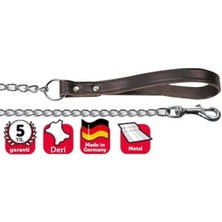 AyrStore Deri Saplı Zincir Uzatma 100 Cm-4mm, Kahverengi