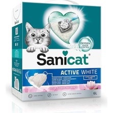 AyrStore Active White Lotus Çiçeği Topaklanan Kedi Kumu 6l