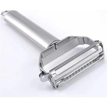 AyrStore Sebze Soyucu,  Paslanmaz Çelik 2'si 1 Arada Jülyen Sebze Soyucu Havuç Patates Kavun Aleti