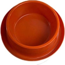 AyrStore Plastik Kedi-Köpek Mama ve Su Kabı 400 ml Turuncu