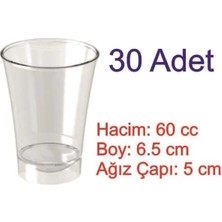 AyrStore Mika Plastik Kullan At Shot/şerbet Bardağı 30'lu