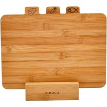 AyrStore Triple 4 Parça Ayaklı Kesme Tahtası Seti