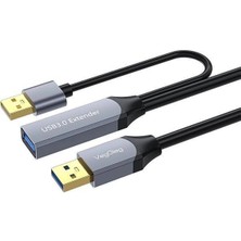 AyrStore USB 3.0 Uzatma Kablosu Sinyal Güçlendirici Extender Destekli Usb-A Uzatıcı Kablo 10 Metre