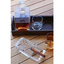 AyrStore -Büyük Ağır Cam Puro Küllük 25020 1 Adet Şeffaf