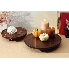 AyrStore Akazie Ayaklı Sunum Tabağı 32 cm