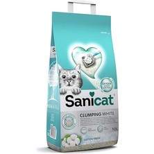 AyrStore Clumping White Topaklanan Kedi Kumu (Koton Ferahlığı) 10L