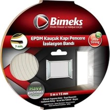 AyrStore Epdm Kauçuk Kapı Pencere Bandı 7MMX15MMX5MT Beyaz 1008004