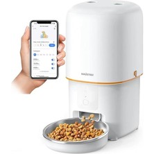 AyrStore PF02 Akıllı Kedi Köpek Otomatik Mama Kabı, Tuya App-Wifi Uzaktan Kontrol, 4lt Hazne, Metal