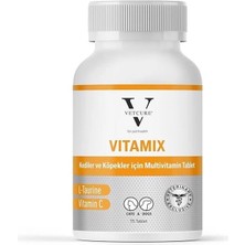 AyrStore Vitamix Kedi ve Köpek Multivitamin ve Mineral Aminoasit Desteği 75 Tablet