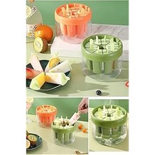 AyrStore Silikon Dondurma Kalıbı, 8 Hazneli, Kokteyl ve Meyve Dondurma Kalıbı