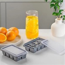 AyrStore Mini Yapışmaz Silikon 2 Adet Bas Çıkar Buz Kalıbı- Silikon Buz Kalıbı Buzluk Bpa
