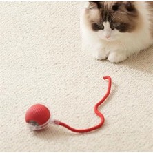 AyrStore Şarjlı Kendinden Hareketli Kedi Köpek Oyun Topu – 360° Dönen Interaktif Akıllı Oyuncak