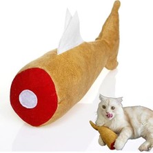 AyrStore Matatabi - Fısh (24X11CM) Bol Sesli, Bol Kokulu Kedi Oyuncağı (Golden)