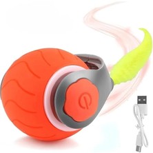 AyrStore USB Şarj Edilebilir 360 Derece Dönen Akıllı Oyun Topu, Kedi ve Köpekler Için Kuyruklu