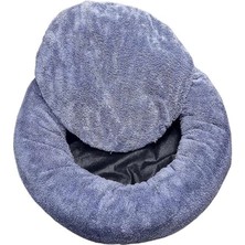 AyrStore Peluş Kedi ve Köpek Yatağı Sıcak ve Yumuşacık Minder Evcil Hayvan (Gri, X-Large)