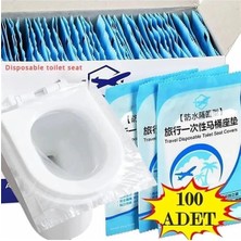 AyrStore 100 Adet Tek Kullanımlık Klozet Örtüsü Klozet Poşeti Klozet Kapak Örtüsü Dispenseri
