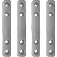 AyrStore Sineklik ve Kombi Dolabı Kapakları Için Plastik Menteşe 4lü Beyaz