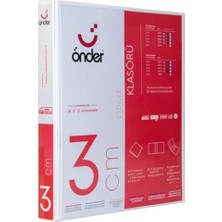 Kitabevimden Önder Sunum Klasörü 4 Halkalı 30 mm A4 Beyaz 2013-5
