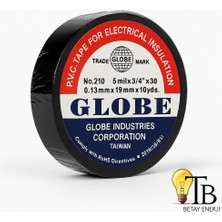Globe Siyah Elektrik Izolasyon Bandı