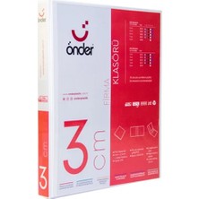 Kitabevimden Önder Sunum Klasörü 2 Halkalı 30 mm A4 Beyaz 2003-5