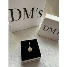 DMs Silver Pembe Çiçek 2'li Sallantılı Gümüş Charm'ı