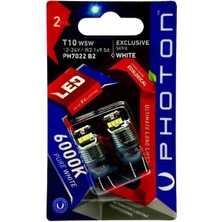 Photon T10 W5W LED Exclusıve PH7022 B2 Beyaz