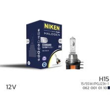 Universal Nıken 12V  H15 15W/55W Halojen Ampul PGJ23T-1