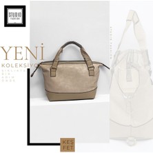 Kadın Siyah Yumuşak Deri Kullanışlı Ayarlanabilir Askılı El ve Omuz Çantası