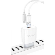 Lucatech Samsung S21 / S21 Fe / S22 / S22 Ultra / S23 / S23 Ultra / S24 / S25 Uyumlu USB Type-C Hızlı Şarj Cihazı