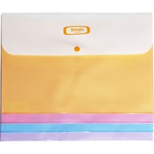 Kitabevimden Smato Çıtçıtlı Evrak Zarfı Mat Pembe W7536-12-PKT