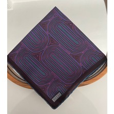 Belli Ritim Desen Twill Ipek Eşarp