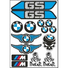 Gogo A4 Sticker Bmw Gs Dakar Tek Paket Çoklu Sticker