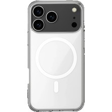 TeknoBaran iPhone 17 Pro Kılıf Magneticsafe Şeffaf Silikon - Şeffaf
