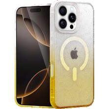 TeknoBaran Apple iPhone 16 Pro Max Pummel Shiny Magsafe Kapak - Gold