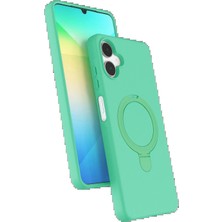 TeknoBaran Samsung Galaxy A06 Regal Magsafe Standlı Kapak - Yeşil