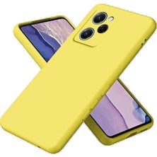 TeknoBaran Xiaomi Poco X5 Pro 5g Nano Içi Kadife Silikon - Sarı