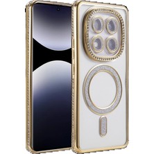 TeknoBaran Xiaomi Redmi Note 14 Pro 4g Joke Simli Magneticsafe Kılıf - Gold