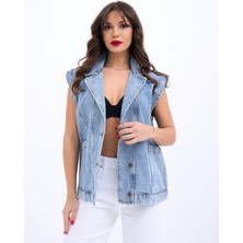 Pusula Sepeti 5751 Kot Yelek-Mavi