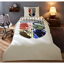 Özdilek Ranforce  Harry Potter Hogwarts  (Lisanlı ) Tek Kişilik Nevresim Takımı Mavi