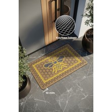 Karmat Arı Deseni, Bee, Arı Desenli Paspas, Dış Kapı Paspası, Uzun Ömürlü Paspas, Çeyiz Eşyası, Ev Dekoru, kaymaz tabanlı