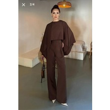 Moda Ulu Cool Premium Pelerinli Şık Takım Tulum