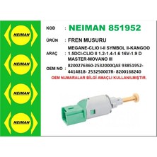 Universal Fren Musuru Megane-Clıo I-Iı Symbol Iı-Kangoo 1.5dcı-Clıo Iı 1.2-1.4-1.6 16V-1.9 D Master-Movano Iıı