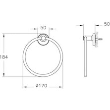 Storemax Base 300 A44110 Halka Havluluk, Krom